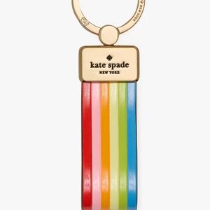 Kate Spade rainbow bag charm key ring